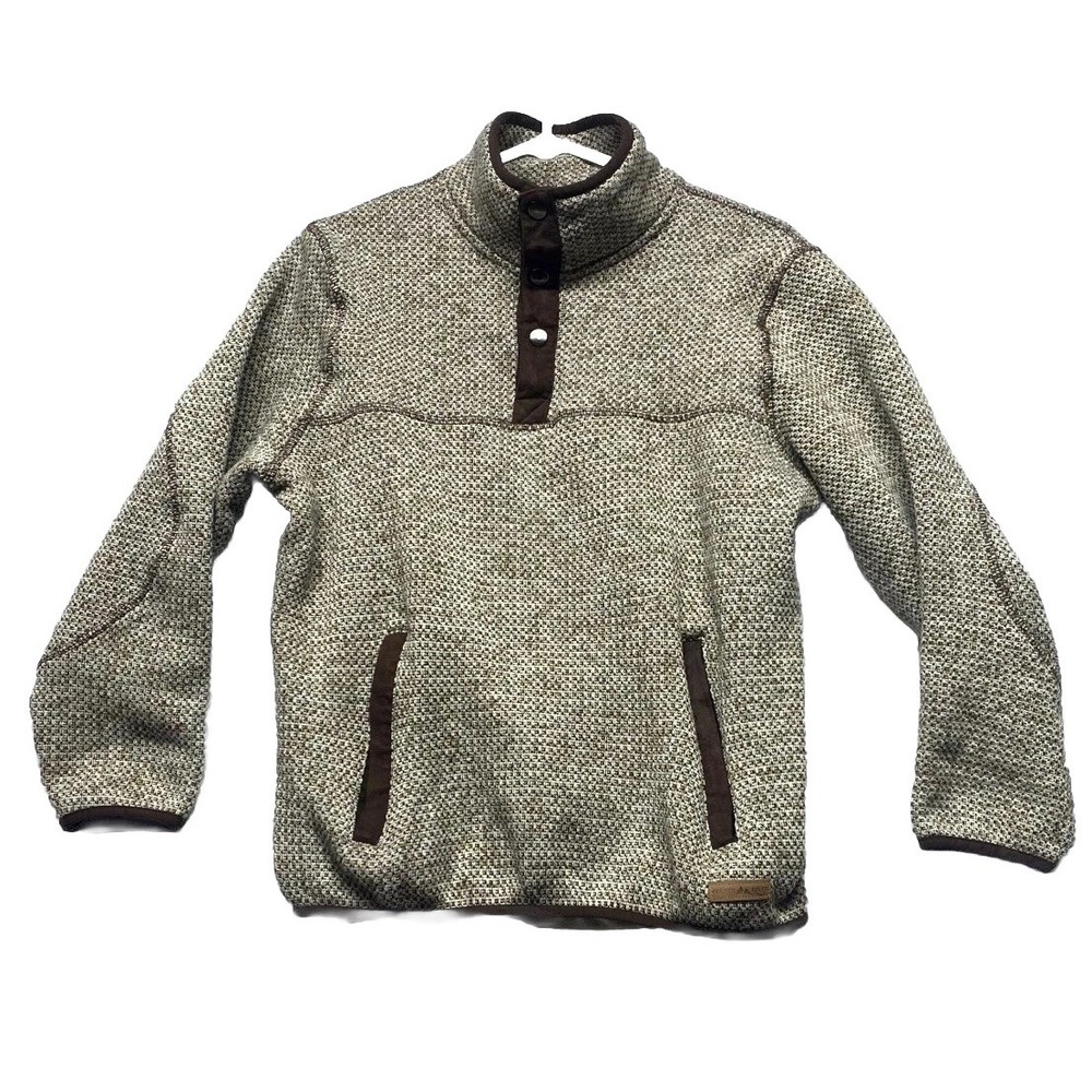 Powder River by Outfitters Panhandle Western Jacket Mens M 1/4 Snap Mock Neck